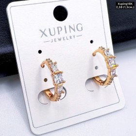 Сережки Xuping18К 19544 (1,5 см.)